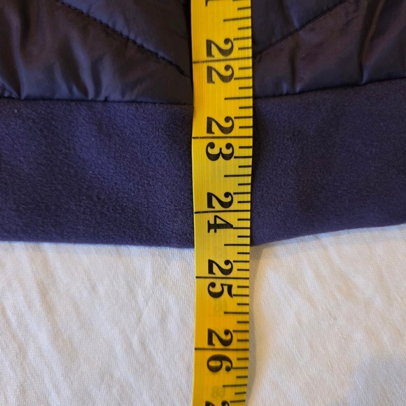 Weekends by Chicos Purple Quilted Hybrid Zip Up Hoodie Jacket Size 0 XS S - Picture 8 of 9